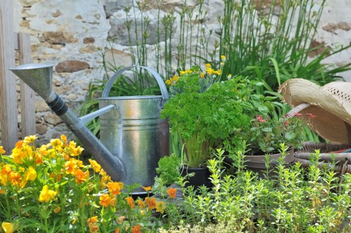 Recycling and waste separation during a Thamesmead landscaping project